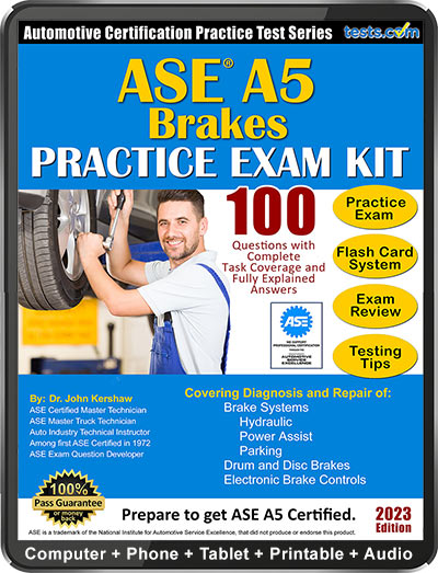 ASE A5 Brake Systems Practice Test