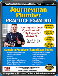 Journeyman Plumber Practice Test Questions